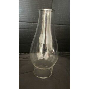Vintage Clear Glass Chimney For Oil Lamp 7 1/2”